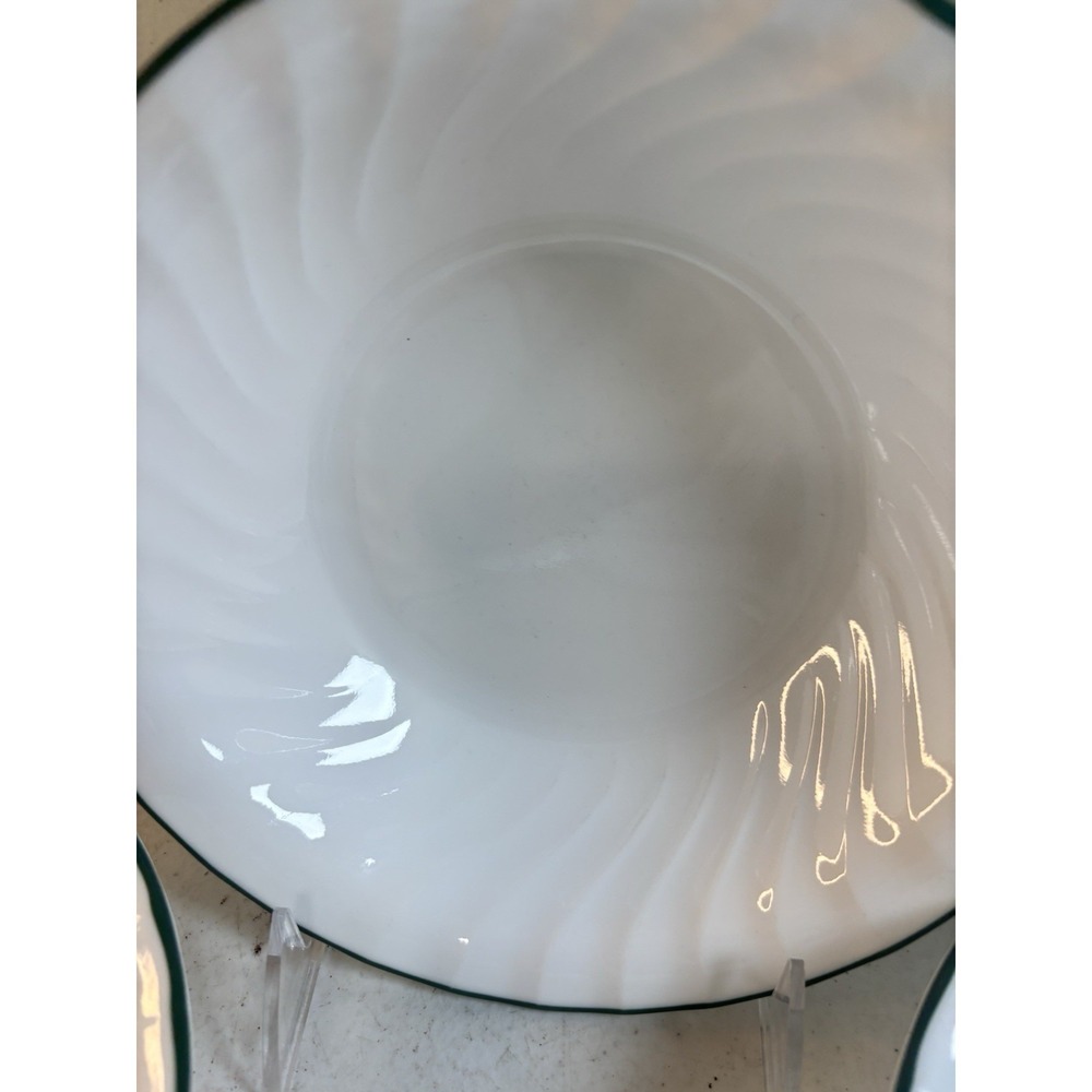 Corelle Callaway Ivy Swirl Green Rim Cereal/Soup Bowl 7.25" Set Of 4 - Picture 9 of 9